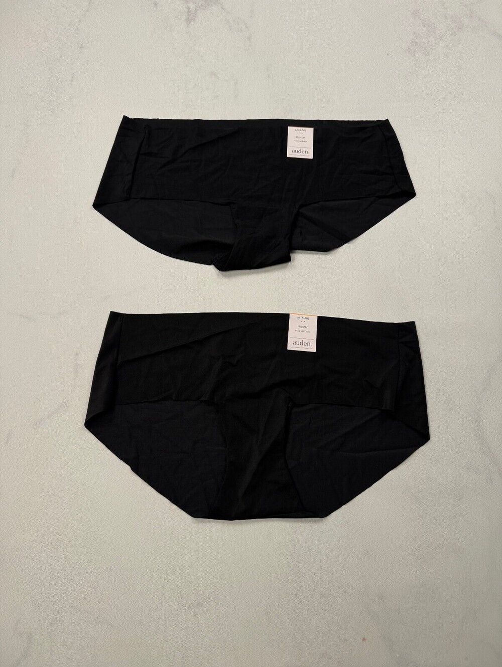 Auden Hipster Brief Black Modern Classic Minimalist Lot of 2 - Womens M